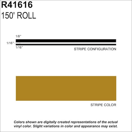 Sharpline Converting MS, 1/4" X 150'; Gold Metallic R41616